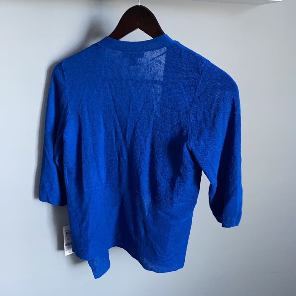 NWT! Alfani Ladies Blue Cardigan - Picture 3 of 4